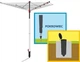 Сушарка для білизни садова Vileda 168250 Sun Lift Compact 40, регулювання висоти, до 40 кг - изображение 8