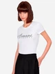 Футболка хлопковая женская Armani Exchange 673742788 2XL Белая (1159864399) - изображение 1