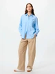 Рубашка хлопковая оверсайз женская Uniqlo 200584485 L Голубая (1159864404) - изображение 2