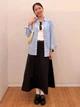 Рубашка хлопковая оверсайз женская Uniqlo 200584485 L Голубая (1159864404) - изображение 8