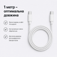 Кабель швидкої зарядки Type-C to Type-C 1 м USB-C плетений, Шнур для зарядки смартфона, планшета, ноутбука, навушників, павербанка - зображення 6