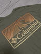 Чоловіча футболка Columbia спортивна літня в зал на кожен день з принтом бавовна хакі M - изображение 5
