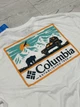Чоловіча футболка Columbia спортивна літня в зал на кожен день з принтом бавовна білий XL - зображення 4