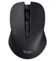 Миша бездротова Trust Mydo Silent, Black, USB 2.4GHz, оптична, 1000/1400/1800 dpi, 4 кнопки, зниження звуку клацання миші мінімум на 90%, гніздо для зберігання приймача USB, 1xAA (25084) - изображение 1