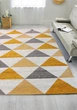 Безворсовий килим Almina 131701 grey-yellow 2.00x2.90 - зображення 1