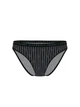 Котонові трусики-бікіні Victoria's Secret Stretch Cotton Bikini Panty M Black Logo Stripes 27066971 - изображение 3