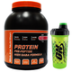 Комплексный протеин для роста мышц BioLine Nutrition 80% 2 кг Банка Клубника + Шейкер -50% - изображение 1