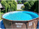 Каркасный бассейн 366x100 см с насосом и лестницей для дачи ротанг Bestway KT3563 - изображение 1
