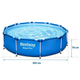 Бассейн каркасный 305х76 см DuraPlus для дачи 4678 л Bestway HE0424 - изображение 6