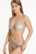 Комплект белья бюстгальтер push-up и бразилианы 9399 Balaloum капучино 75C/M - изображение 2