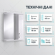 Зеркальный шкаф Алекса 60х18х72см для ванной косметики правое открывание настенный зеркало с полкой белый - изображение 3