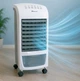 Вентилятор-охладитель напольный мобильный Domotec White-Grey 4 колеса с функцией увлажнения - изображение 7