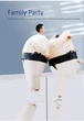 Надувной костюм Сумо RESTEQ — костюм борца Sumo для взрослых (рост 150–200 см), карнавальный прикольный костюм с вентилятором для - изображение 3