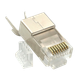 Коннектор мережевий RJ45, STP, cat.6A, 50μ, 1.45мм, зі вставкою Kingda KD-PG8056 - изображение 7