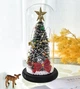 Светящаяся рождественская елка в колбе christmas decor со звездой и LED подсветкой 23.5 см на батарейках - изображение 5