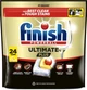 Капсулы для мытья посуды в посудомоечных машинах FINISH Ultimate Plus Лимон 24 капсулы (5908252020874) - изображение 1