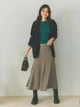 Юбка длинная летняя женская Uniqlo 99304766 S Зеленая (1159864381) - изображение 20