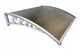 Навес козырек для двери, балкона из поликарбоната Metal-gum KlasK80x150 150 х 80 см Коричневый - изображение 6