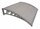 Навес козырек для двери, балкона из поликарбоната Metal-gum KlasK60x100 100 х 60 см Коричневый - изображение 11