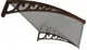 Навес козырек для двери, балкона из поликарбоната Metal-gum KlasK60x100 100 х 60 см Коричневый - изображение 13