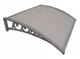 Навес козырек для двери, балкона из поликарбоната Metal-gum KlasK100x120 120 х 100 см Коричневый - изображение 5