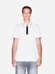 Поло длинное мужское Armani Exchange 63342007 2XL Белое (1159864616) - изображение 1