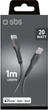 Кабель SBS USB Type-C - Apple Lightning 1 м Black (TECABLELIGTC1K) - зображення 3
