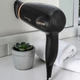 Фен ROTEX RFF-B Voyage Compact з концентратором 1200 Вт 2 швидкості складна ручка чорний (ZZI) - зображення 4