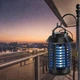 Электрическая лампа-ловушка для комаров HK-1217, работает от USB, площадь действия до 20 м², 8 LED, для помещений и улицы, черная - изображение 2