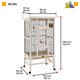 Клетка для канареек и попугаев Ferplast Wilma деревянный вольер 83x67x158,5 56160614 - изображение 2