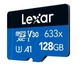 Карта пам'яті Lexar microSDXC High-Performance 633x 128GB Class 10 UHS-I/U3 R100 + SD adapter (LMS0633128G-BNAAA) - изображение 4