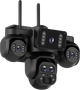 Автономная 4G камера Sectec K-325-AOV-5L-4G с сим-картой, постоянной записью и солнечной панелью черная - изображение 2