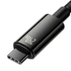Кабель Baseus Tungsten Gold Fast Charging Type-C to Type-C 240W PD 3.1 3m Black - зображення 3