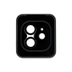 Защитное стекло на камеру iPhone 11 / iPhone 12 / iPhone 12 Mini Black (ЕС-2191I11BL) - изображение 2