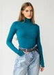 Женская водолазка в рубчик Giulia FLEX LONGSLEEVE POWER XXS/XS Blue-lyons, эластичная водолазка из микрофибры - изображение 7