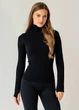 Женская водолазка в рубчик Giulia FLEX LONGSLEEVE POWER L/XL Black, эластичный лонгслив - изображение 7