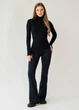 Женская водолазка в рубчик Giulia FLEX LONGSLEEVE POWER L/XL Black, эластичный лонгслив - изображение 11