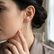 Сережки з кристалом Swarovski | Родієве покриття - изображение 3