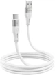 Кабель Proove Soft Silicone USB to Type-C 2.4A (1m) white - зображення 1