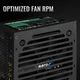 Блок живлення AeroCool VX Plus Stealth 600 Вт ATX 120 мм Black ACPN-VS60NEY.12 - зображення 6