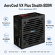 Блок питания AeroCool VX Plus Stealth 800W ATX вентилятор 120 мм Black (ACPN-VS80AEY.12) - изображение 2