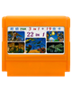 Сборник Игр RMC Famicom Dendy 22 in 1 Double Dragon 2 3, Super Contra, Super Mario, Танчики, Galaxian, Pac-Man 256K 90х TV Game Японская Версия Только Картридж Б/У - изображение 1