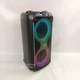 Колонка портативная Bluetooth караоке 40Вт с микрофоном, аккумуляторная аудиосистема PartyBox 2×8 дюймов с RGB подсветки и FM-радио, с телескопической ручкой и колесами для дома, праздников и пикников, TTD-2821 - изображение 8
