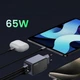 Мережевий зарядний пристрій UGREEN X553 Nexode S USB-A+2xUSB-C 65W GaN Tech Fast Charger Space Gray (35042) - изображение 5