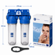 Корпуси магістрального фільтру Aquafilter FHPRCL34-B-TWIN - зображення 1