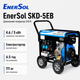 Генератор дизельный EnerSol SKD-5EB 230В 4.6/5кВт электростартер Синий - изображение 2