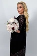 Платье Defile батал 0201 вечернее гипюр черное 58-60 - изображение 4