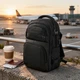 Рюкзак Wozinsky WPW-20L с карманом для ноутбука дорожный 40x20x25 см для багажной полки - черный (5907769385261) - изображение 9