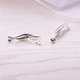 Серьги серебряные Вербочка Emerald 925 Zirkon - изображение 2