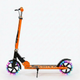Самокат двухколесный складной с светящимися колесами 200мм Scooter 5252 Orange - изображение 3